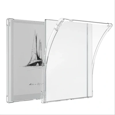 Immagine di GIOPUEY Cover per Boox Tablet Go 10.3, Scocca posteriore in TPU morbido, Copertura sottile, Protezione Airbag, Custodia Compatibile con 10.3 trasparente