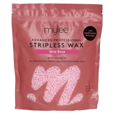 Immagine di Mylee Advanced Stripless Wax Kit Perle di Cera Dura per la Depilazione al Profumo Rosa Selvatica Ceretta Viso, Corpo, Inguine e Parti Intime Adatta a Donne Uomini