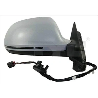 Immagine di Specchio retrovisore esterno Tyc 302 0071 Dx con la prima mano per regolazione elettrica specchio, convesso, termico AUDI: A4 B8 Avant, Sedan