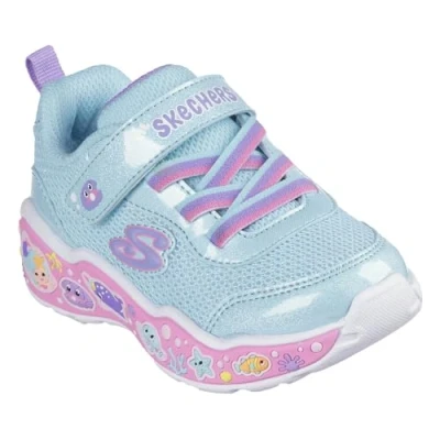 Immagine di Skechers PLAY Scene Sneakers basse turquoise/multicoloured per bambini, Taglia: 24, Turquoise/multi coloured Sintetico / tessuto