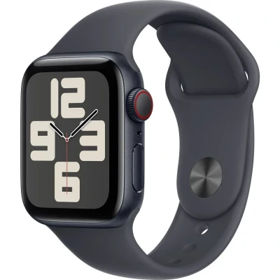 Immagine di Apple Watch SE 2024 4G 40mm Nero (Cinturino Silicone S/M)