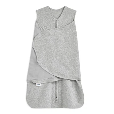 Immagine di HALO Sacco nanna per neonati, 1,5 Tog, 100% cotone, grigio mélange, facile accesso con cerniera, cambio pannolino, coperta indossabile, bambini e bambine, 0 3 mesi