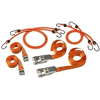 Immagine di Master Lock 3249EURDAT FastLink Imballare Cinghie e Cavi Elastici, 4 + 2 di Fissaggio, Arancio