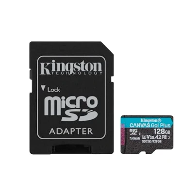 Immagine di Kingston Canvas Go! Plus microSDXC 128GB + Adattatore Per Scheda SD