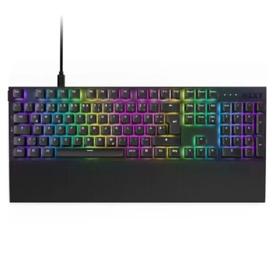 Immagine di NZXT Function 2 2024 Tastiera da gioco ottica a pieno formato RGB illuminato Frequenza di query 8K Commutatori opt lineari Scatto regolabile Hot Swap Nera DE (QWERTZ)