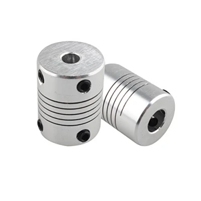 Immagine di HALJIA 2 pz motore passo flessibile raccordi 5 mm a 8 Nema giunto connettore accoppiatore 25 Lunghezza Compatibile con RepRap stampante 3D CNC macchina