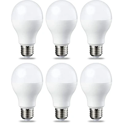 Immagine di Amazon Basics Confezione da 6 lampadine a LED, con attacco Edison E27, piccole, 14 W (equivalenti 100 W), luce bianca fredda, non dimmerabili