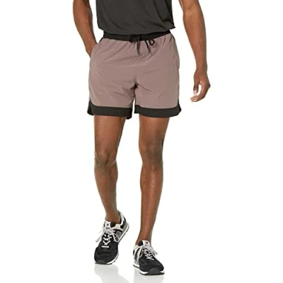 Immagine di Amazon Essentials Pantaloncini in Tessuto Elasticizzato Active Stretch Uomo, Grigio Talpa, 6XL Plus