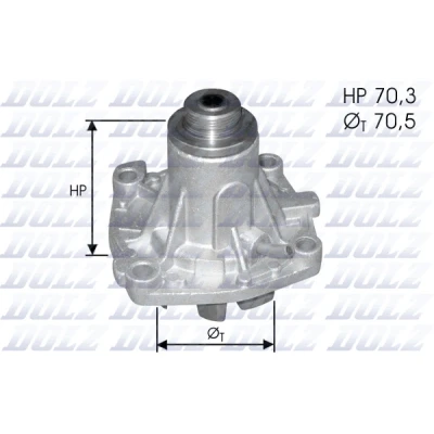 Immagine di DOLZ A131ST Pompa acqua per veicoli con ventola automatica senza alloggiamento ALFA ROMEO: 164, 155, 33 Sportwagon