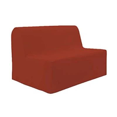 Immagine di Soleil d&#039;ocre Panama, fodera in cotone BZ, Arancione (Mattone), 140 x 204 cm