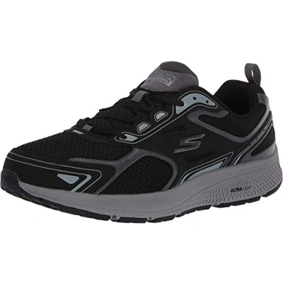 Immagine di Skechers Go Run Consistent Performance Running &amp; Walking Shoe, Scarpe Da Ginnastica Uomo, Black Silver Light, 46 EU