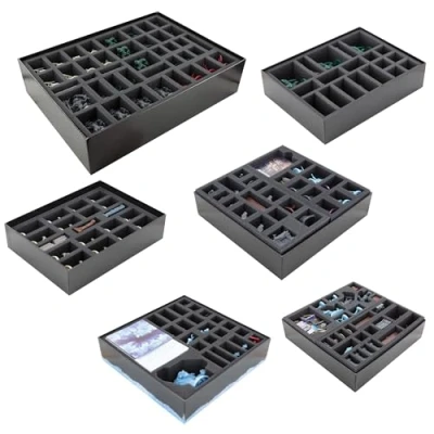 Immagine di Feldherr Schiuma Bundle Organizer compatibili con Il Gioco Base HeroQuest (2021) + 5 espansioni in Scatola del da Tavolo Originale