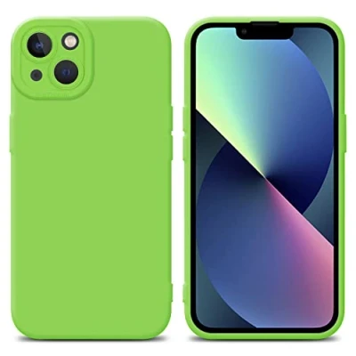 Immagine di Cadorabo Custodia compatibile con Apple iPhone 14 PLUS in FLUID VERDE Coperchio protettivo silicone TPU flessibile
