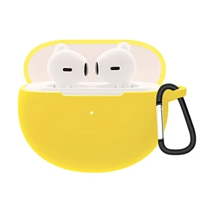 Immagine di GIOPUEY Cilicone Case per Oppo ENCO Air W32, W32 Custodia, Ultrasottile, Resistente ai Graffi, Cover Giallo
