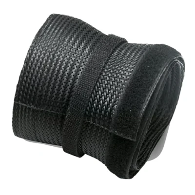 Immagine di Ewent Guaina per Cavi Elettrici 2m 100mm,Raccogli Cavi,Nascondi Ufficio Casa,Gestione dei Computer,Copricavi con Chiusura Velcro,Copri Fili Casa Auto, 2000x100mm Nero