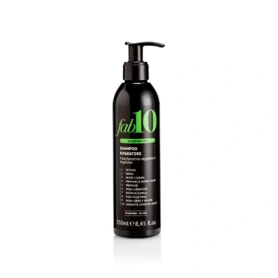 Immagine di Fab10 Shampoo Riparatore 10in1 Professionale per Capelli Deboli e Fragili a Base di Cheratina con 10 Benefici Ripara, Nutre, Idrata Effetto Anticrespo 250 ml