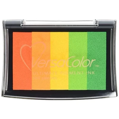Immagine di Rayher 2839739 Cuscinetto per timbri, Versa Color, 5 colori, superficie timbro: 4,7 x 7,5 cm,Multicolore (Limone)