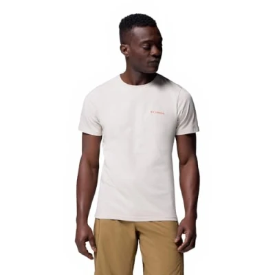 Immagine di Columbia Rapid RIDGE BACK Graphic TEE Tshirt con stampa, Uomo, Taglia: XXL, Dark stone/button badge