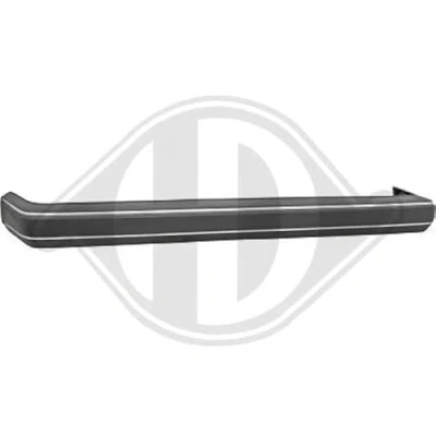 Immagine di DIEDERICHS 2211056 Paraurti posteriore cromo / nero VOLKSWAGEN: GOLF 2