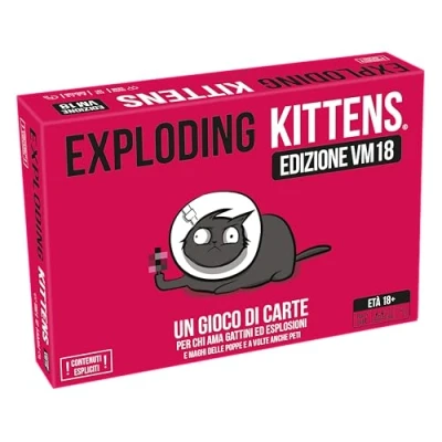 Immagine di Asmodee Exploding Kittens VM18 Pink Edition, Gioco di Carte, Party Game, Vietato ai Minori Anni 18, 2 5 Giocatori, Edizione in Italiano