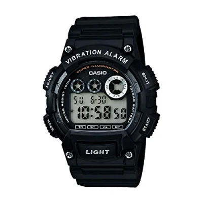 Immagine di Casio Orologio Quarzo Uomo, misura cassa 47.00mm con quadrante LCD Digitale e cinturino Nero in Plastic/Resin Strap W 735H 1AVEF