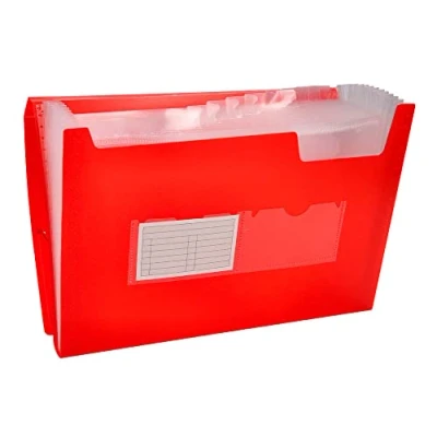 Immagine di liderpapel fu11 cartella portadocumenti, formato A4, colore rosso Trasparente