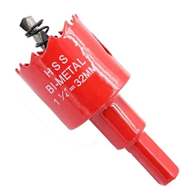 Immagine di 32mm Hole Saw Drill Bit HSS Cutter with Arbor for Wood and Metal LAIWEI (1 1/4&quot;(32mm))