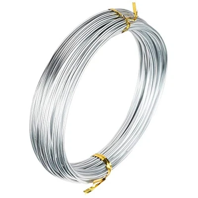 Immagine di Ideen mit Herz Filo di alluminio per gioielli fai da te e bricolage, diametro 2 mm, lunghezza 10 m (argento)