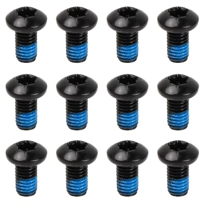 Immagine di Wisebom 12 Pezzi Viti del Freno a Disco M5 * 10mm Vite in Lega di Alluminio, Rotore per Bicicleta MTB