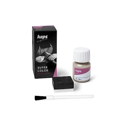 Immagine di Kaps Super Color, Colorante per Pelle Naturale, Ecopelle e Tessuto, Tinta da 25ml (140 Ghiaccio)