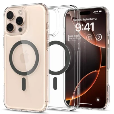 Immagine di Spigen Cover per iPhone 16 Pro, Ultra Hybrid MagFit, Compatibile con MagSafe Grafite
