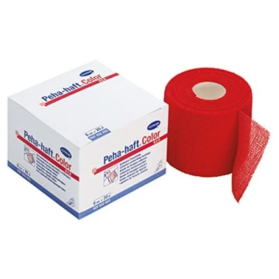 Immagine di Peha haft Colorata Nastri fissaggio senza lattice 20 Metro varie Colori e Misure rosso, m x 8 cm