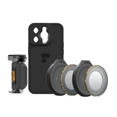 Immagine di PolarPro LiteChaser iPhone 14 PRO Kit Filmmaking incl. Custodia per Grip Filtro VND 3 5 CP creatori di contenuti mobili