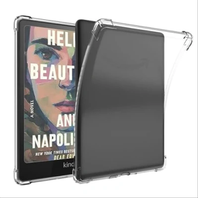 Immagine di GIOPUEY Cover per Kindle Colorsoft, Scocca posteriore in TPU morbido, Copertura sottile, Protezione Airbag, Custodia Compatibile con Colorsoft trasparente