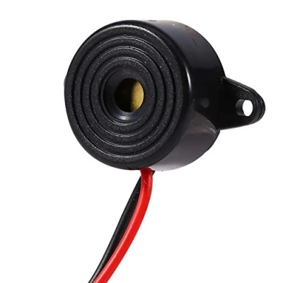 Immagine di Mugast Buzzer,Cicalino Buzzer Beeper 3 24V Piezo elettronico suono cicalino allarme Beep Alarm tono continuo lunghezza del cavo 100mm impedenza matcher