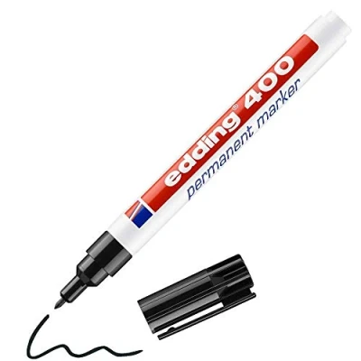 Immagine di edding 400 4 1 1001 Marcatore indelebile Nero resistente allacqua: Sì