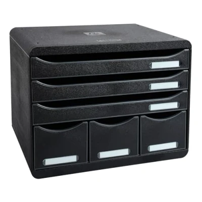 Immagine di Exacompta 306714D Cassettiere, Nero, 27 x 35.5 27.1