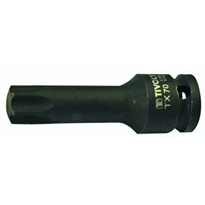 Immagine di Tivoly 11590127000 Chiave a bussola 1/2&quot; shock Torx maschio N70, fosfato nero