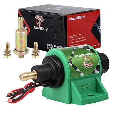 Immagine di CarBole Pompa Elettrica Universale 12D 12V 5/16&quot; 4 7 PSI Pressione di Intercettazione Autoadescante per Trasferimento Diesel,Design a 2 fili,HEP 02A