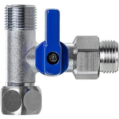 Immagine di Neues Wasser Group Adattatore per Valvola di Intercettazione Strumento Collegamento Del Tubo Dell&#039;acqua a T, 3/8&quot; Maschio X Ut, Filettatura Esterna Rubinetto Filtro Acqua