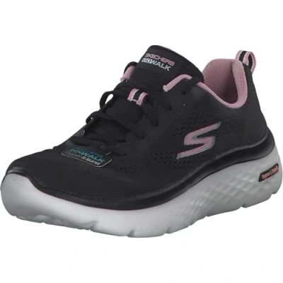 Immagine di Skechers Vai A Piedi Hyper Burst, Scarpe per jogging su strada Donna, Tessuto Nero Con Finiture Rosa, 37 EU