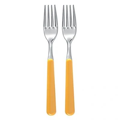 Immagine di Excelsa Set Forchette in Acciaio Inox, Giallo, 2 Pezzi