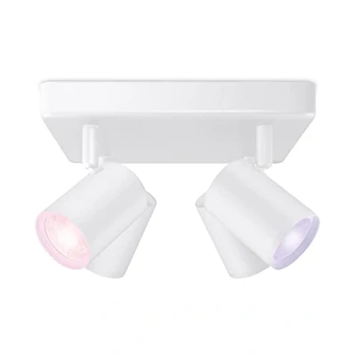 Immagine di WiZ 8719514554559 IMAGEO Spots 4x5W W 22 65K RGB SQ Plafoniera LED 20 Bianco