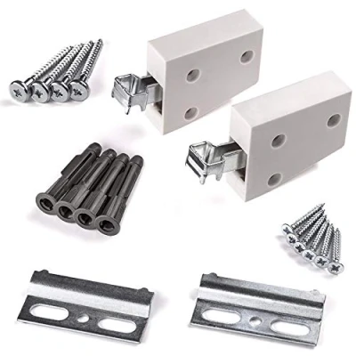 Immagine di SOTECH 2 x Sppendiabiti Set Completo Bianco Supporto a parete per armadio Capacità di carico 120 kg