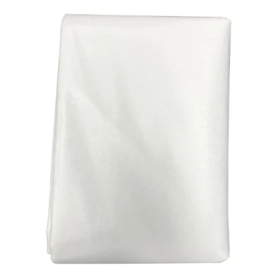 Immagine di Interfodera termoadesiva in poliestere, accessori per abbigliamento, da cucito, fodera adesiva su un lato, leggera, termoadesiva, larghezza 100 cm (bianco, 30 g, 5 metri)