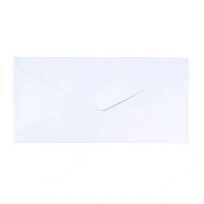Immagine di Buste Florence Bianco 120 g sigillabili con Striscia Adesiva 11, 5 x 22,5 cm Trama di Lusso Semplici per la Creazione Biglietti e Accessori Scrapbook