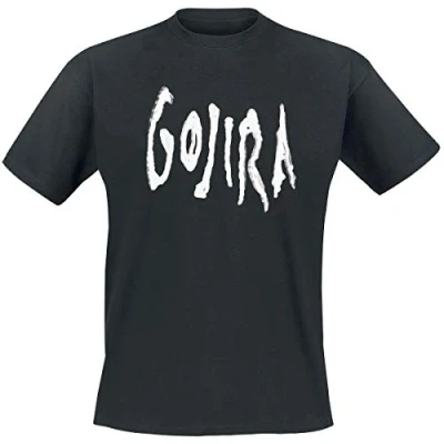 Immagine di Gojira Woodblock Whales Uomo T Shirt Nero S 100% Cotone (Cotone Biologico) Regular