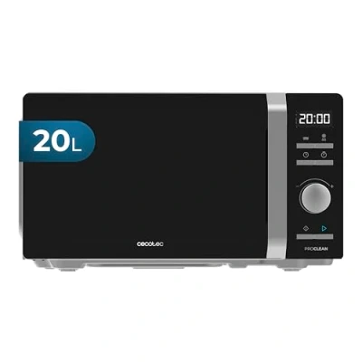 Immagine di Cecotec Microonde Inverter 19L Capacità Sbrinamento, Riscaldamento e Cucina Proclean 5010 Inverter. 700 W, 5 livelli di potenza, display LED, piatto girevole da 245 mm, timer, 8 modalità