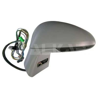 Immagine di Specchio retrovisore esterno Alkar 6128855 Sx con la prima mano elettrico termico, ribaltabile/ripiegabile elettricamente, tonalità blu, asferico per