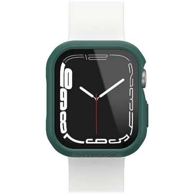 Immagine di Otterbox Bumper Eclipse con Protettore schermo in Vetro Temperato integrato per Apple Watch Series 9/8/7 41mm, antishock e cadute, protettivo bordi dell&#039; Watch, Verde Chiaro